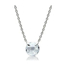 Elegant brass pendant necklace for women featuring a stunning round gemstone on a delicate chain