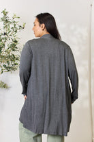 Women's Sweaters - Cardigans Celeste Full Size Open Front Cardigan with Pockets