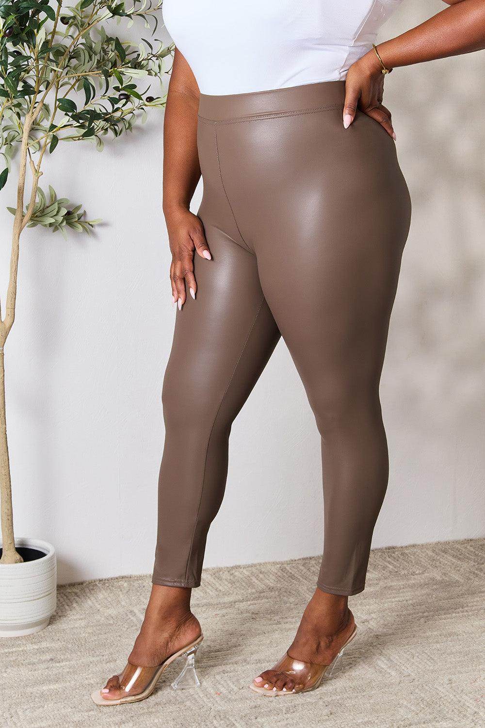e.Luna Full Size High Waist Skinny Pants - VacationGrabs