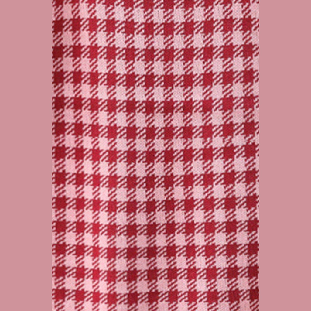 Trendsi Women's Shirt in Red Checkered Pattern, perfect casual vacation knitwear for relaxed styling