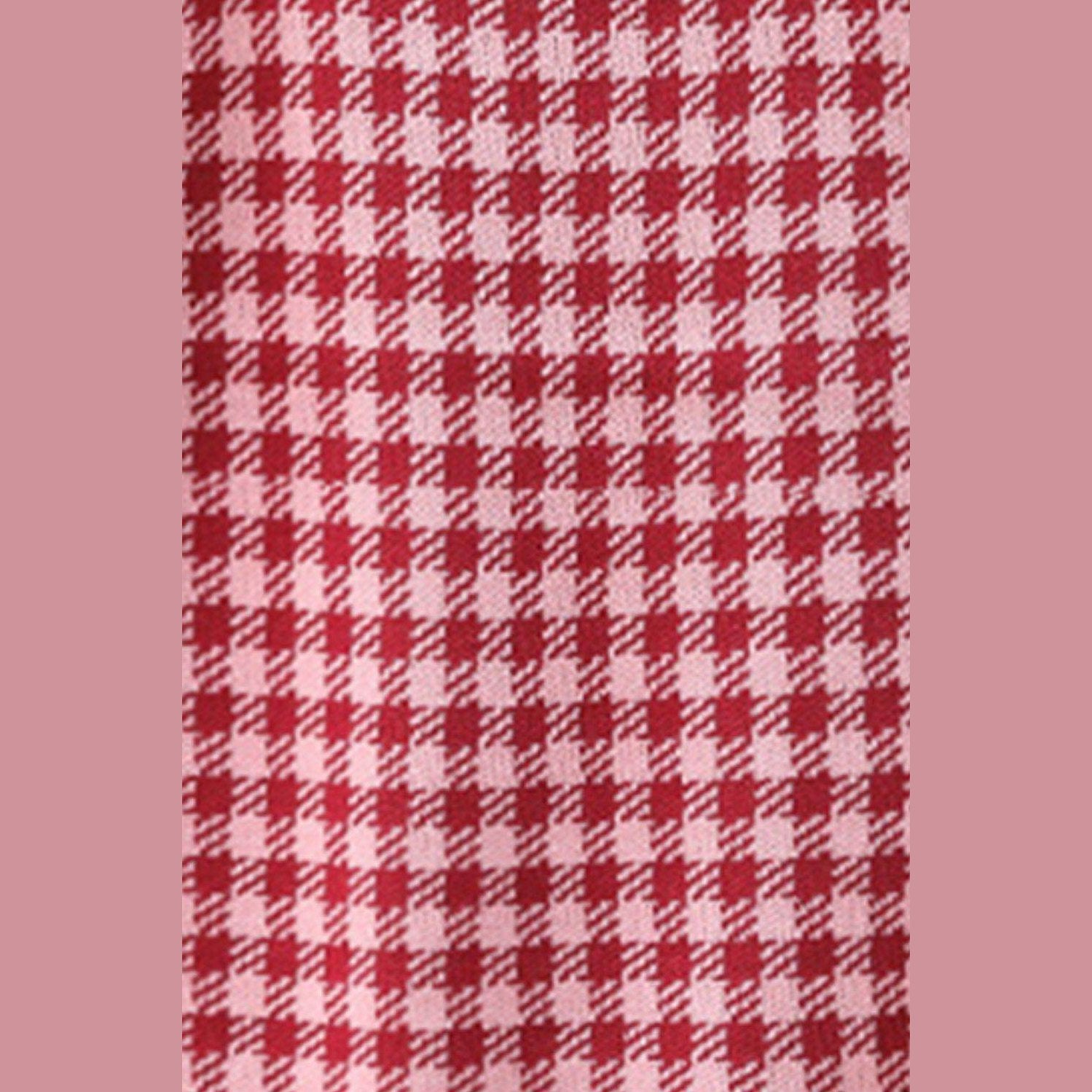 Trendsi Women's Shirt in Red Checkered Pattern, perfect casual vacation knitwear for relaxed styling