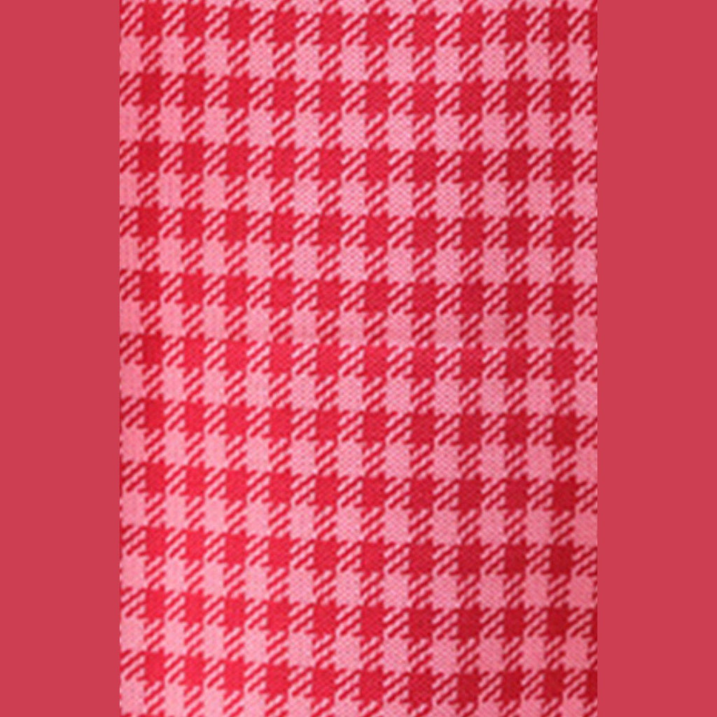 Trendsi Women's Casual Vacation Knitwear in Pink with Houndstooth Pattern for Stylish Comfort