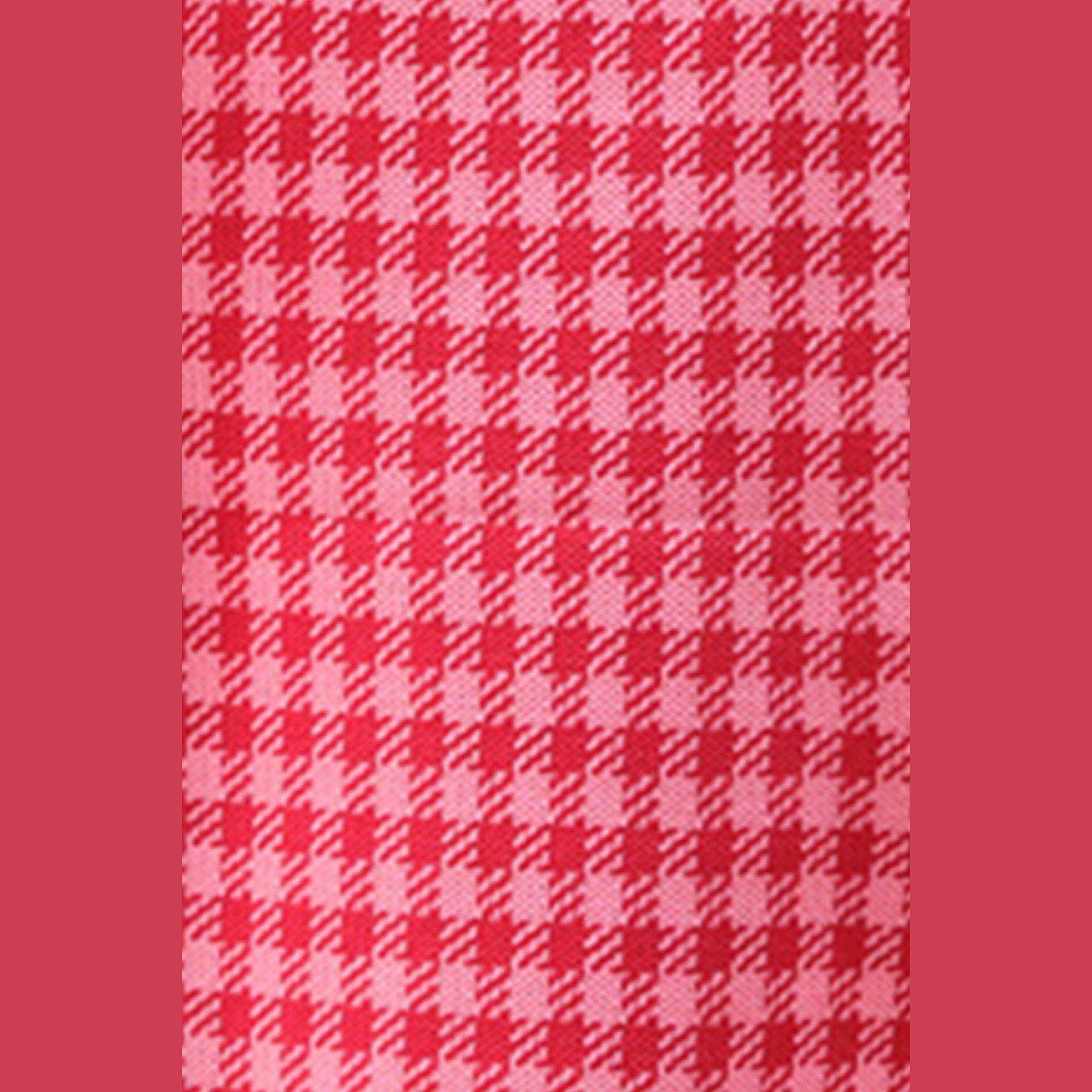 Trendsi Women's Casual Vacation Knitwear in Pink with Houndstooth Pattern for Stylish Comfort