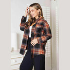 Trendsi Women's Casual Vacation Shirt in Plaid Style for Comfortable Outings