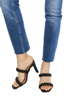 Women's Shoes - Sandals Double Braided Block Heel Sandals