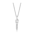Chain Necklace Pendant 3W1381 - Rhodium 925 Sterling Silver - VacationGrabs