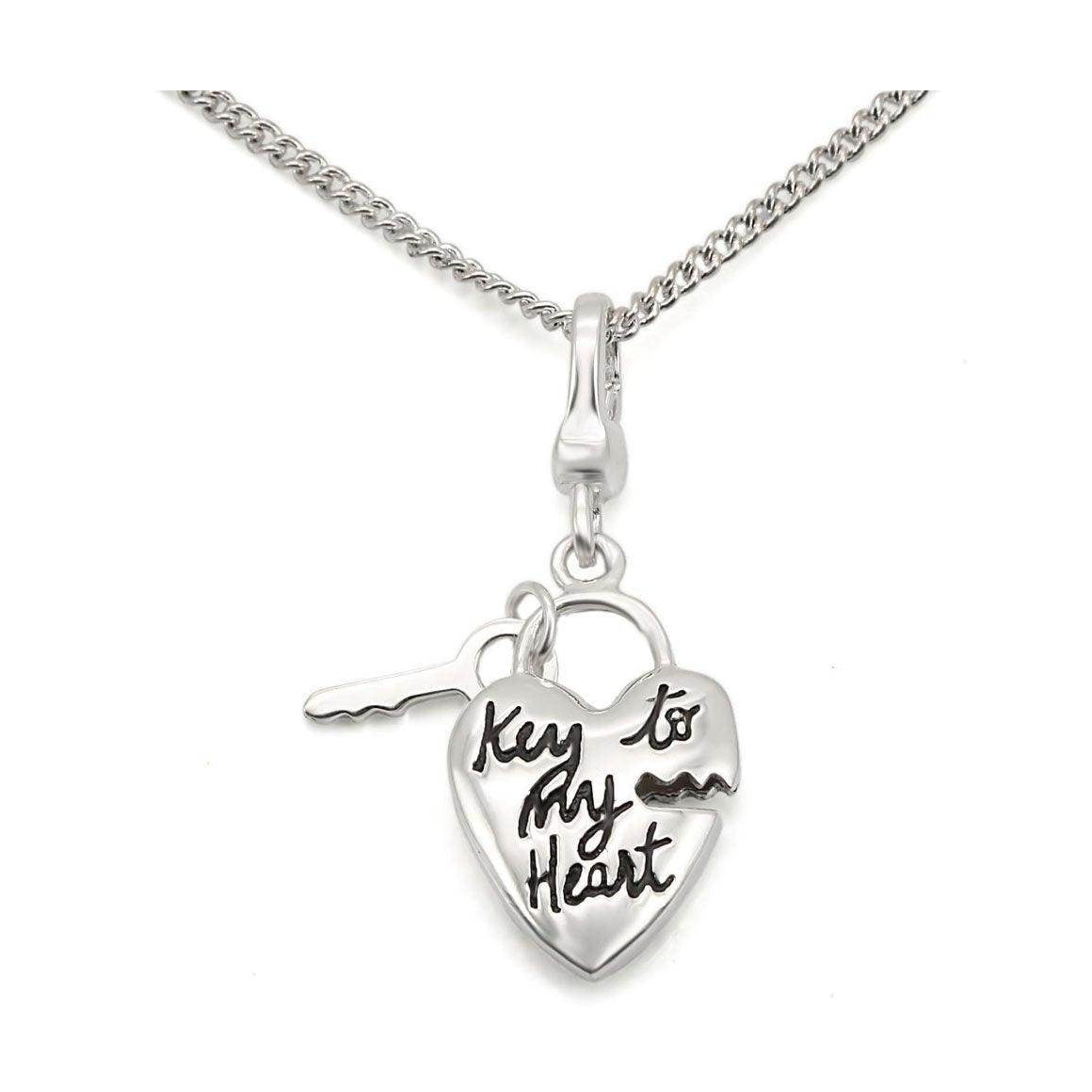 Chain Necklace Pendant LOS430 - Silver 925 Sterling Silver - VacationGrabs