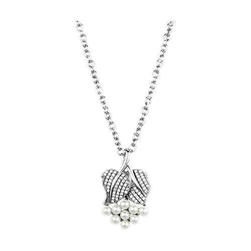 Chain Necklace Pendant TS165 - Rhodium 925 Sterling Silver - VacationGrabs