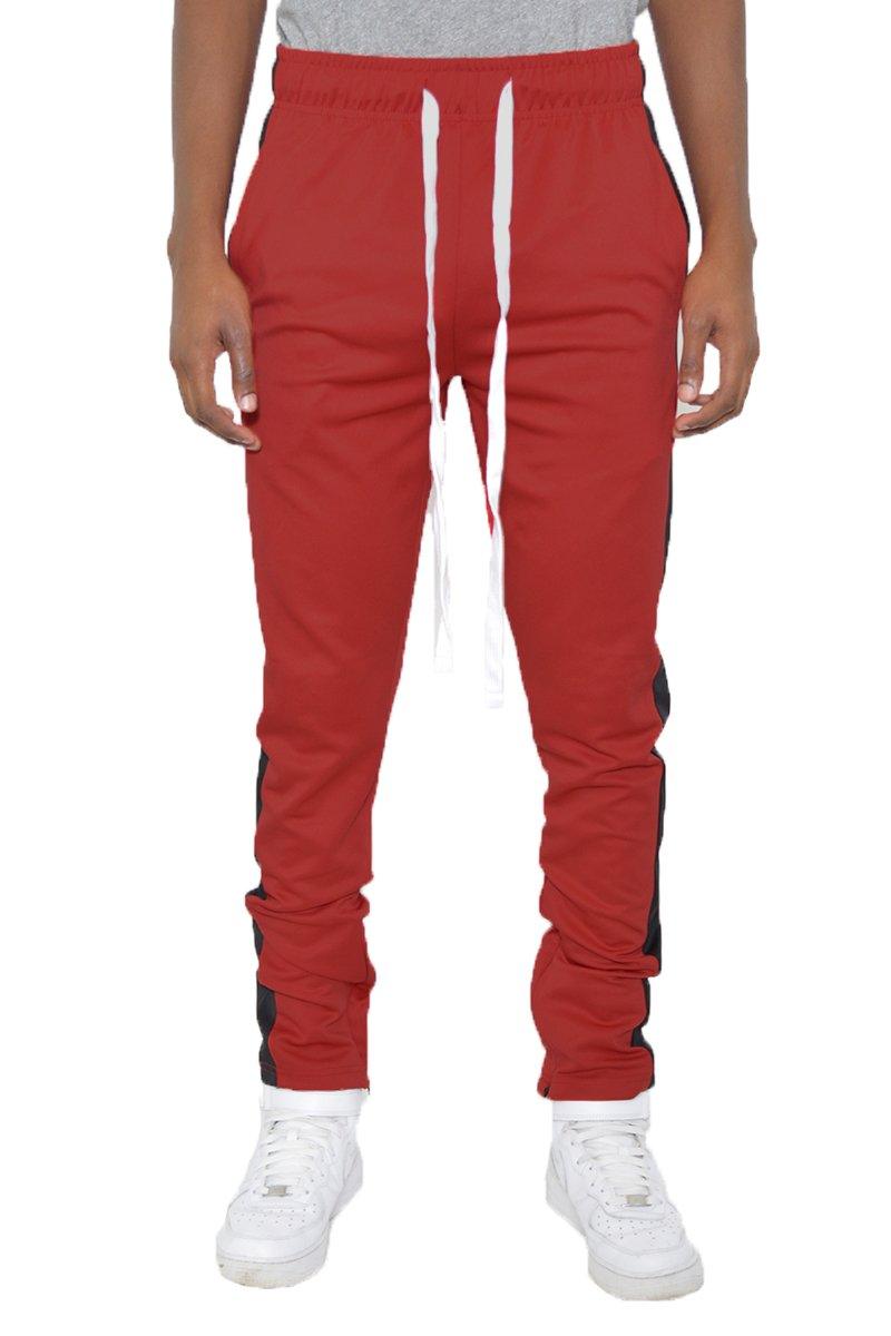 Men's Pants - Joggers Classic Slim Fit Track Pants Mens - Red