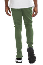 VacationGrabs Men's Classic Track Pants for Men in Green with a Slim Fit Design