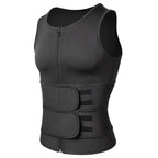 Men's compression waist trainer by VacationGrabs for support during workouts and better posture
