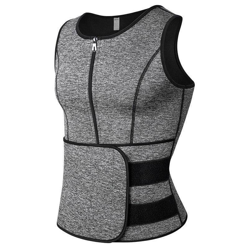 VacationGrabs compression waist trainer for men, designed for comfort and enhanced core support during workouts