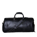 Stylish crazy horse leather travel bag with adjustable shoulder strap and sturdy handles