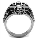 VacationGrabs cross skull epoxy ring featuring a bold skull design with intricate detailing
