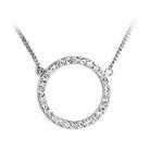 Elegant crystal circle pendant necklace from VacationGrabs with sparkling stones for a stylish look