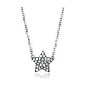 VacationGrabs crystal star pendant necklace featuring a sparkling star design on a silver chain