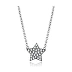 VacationGrabs crystal star pendant necklace featuring a sparkling star design on a silver chain