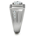 Stylish men's ring featuring cubic zirconia mens jewelry with a bold design and elegant shine