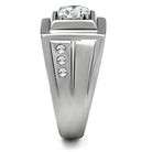 Stylish men's ring featuring cubic zirconia mens jewelry with a bold design and elegant shine