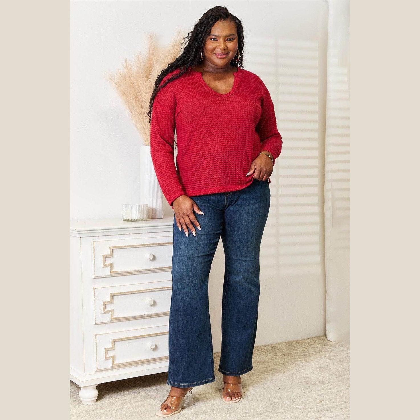 Culture Code Full Size Wide Notch Relax Top - VacationGrabs