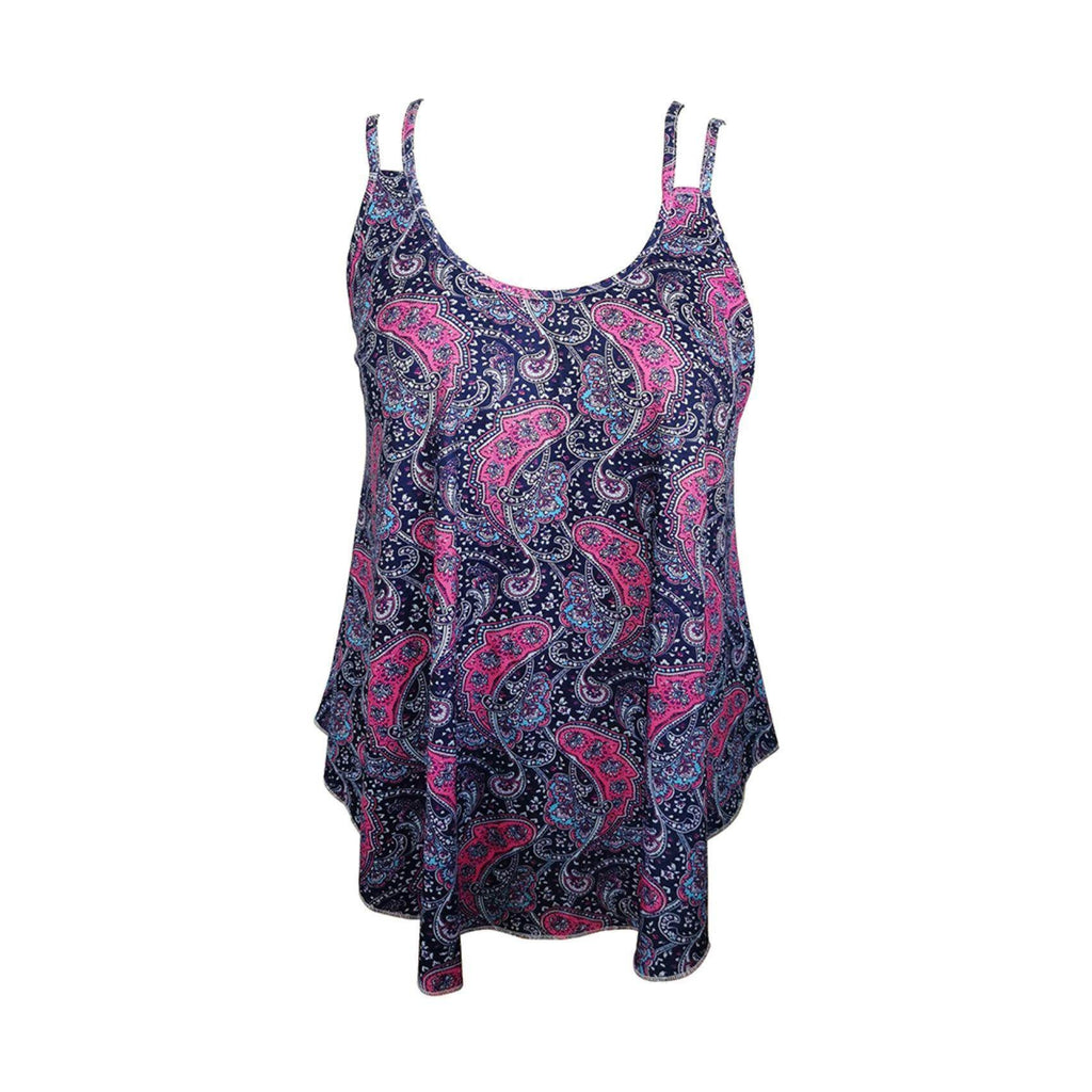 Trendsi double strap summer cami in paisley pattern with flared hem for stylish summer looks