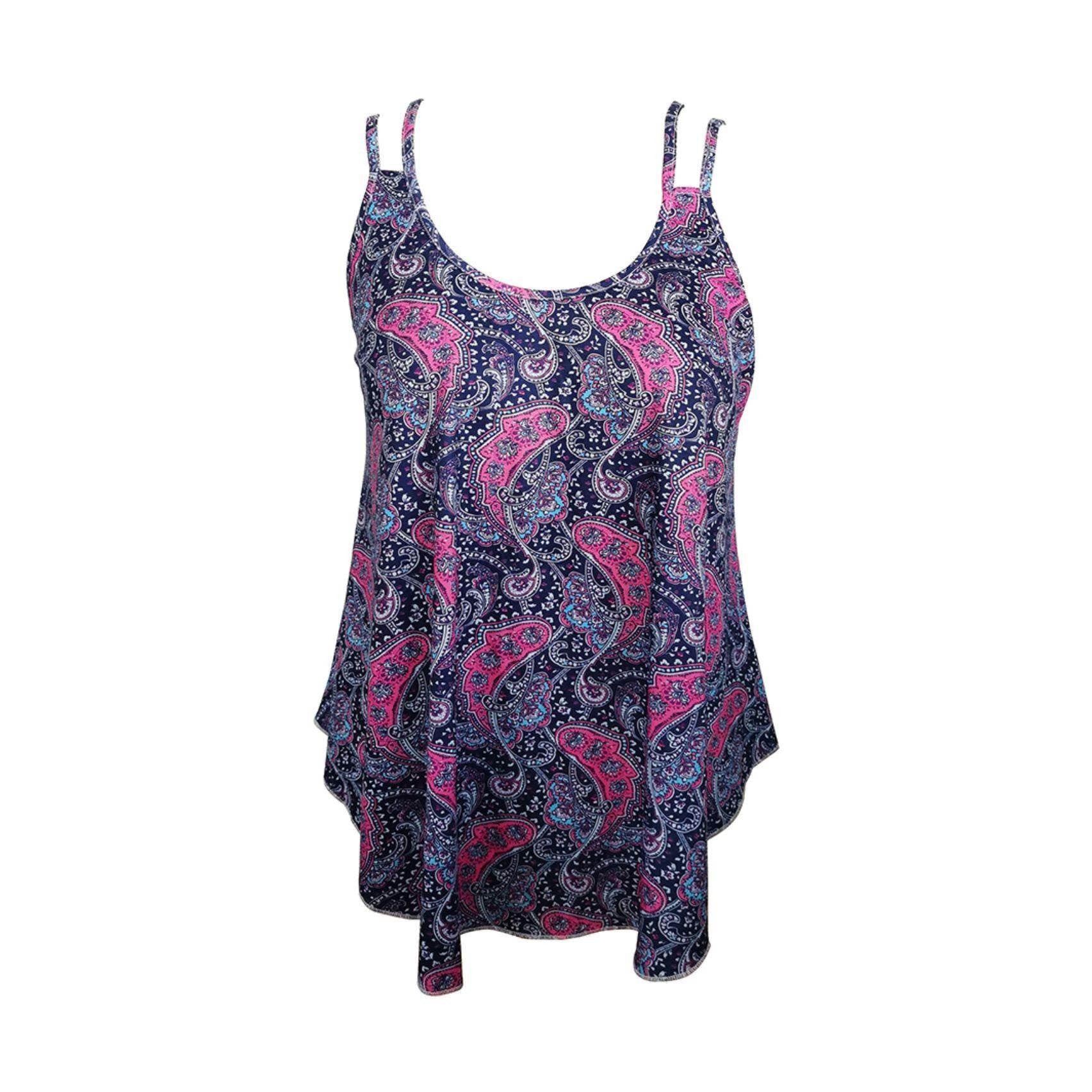 Trendsi double strap summer cami in paisley pattern with flared hem for stylish summer looks