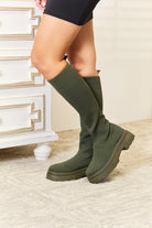 Women's Shoes - Boots WILD DIVA Footwear Knee High Platform Sock Boots