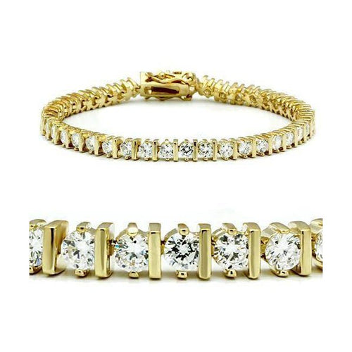 Elegant gold bracelet vacation style featuring sparkling clear crystals for a chic look