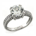 Elegant silver ring with a large solitaire diamond, perfect vacation jewelry for women