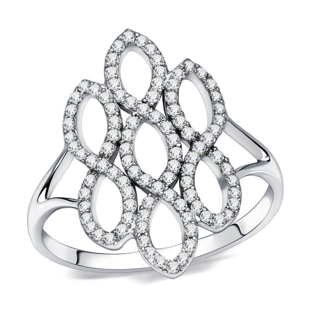 Elegant vacation jewelry for women featuring a silver ring with diamond-like design and intricate detailing