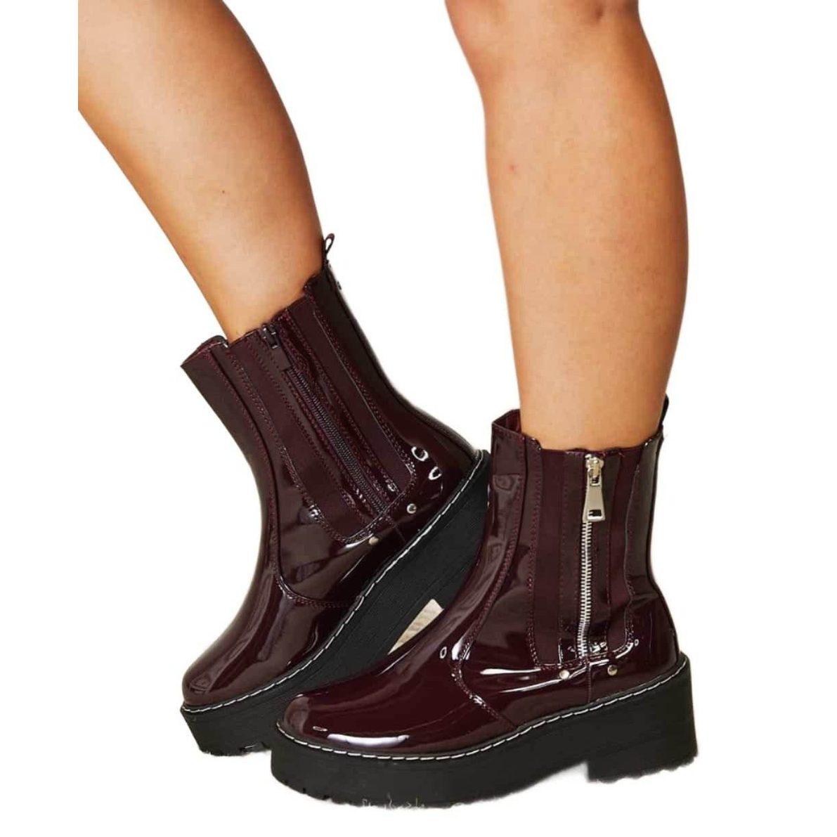 Forever Link Side Zip Platform Boots - VacationGrabs
