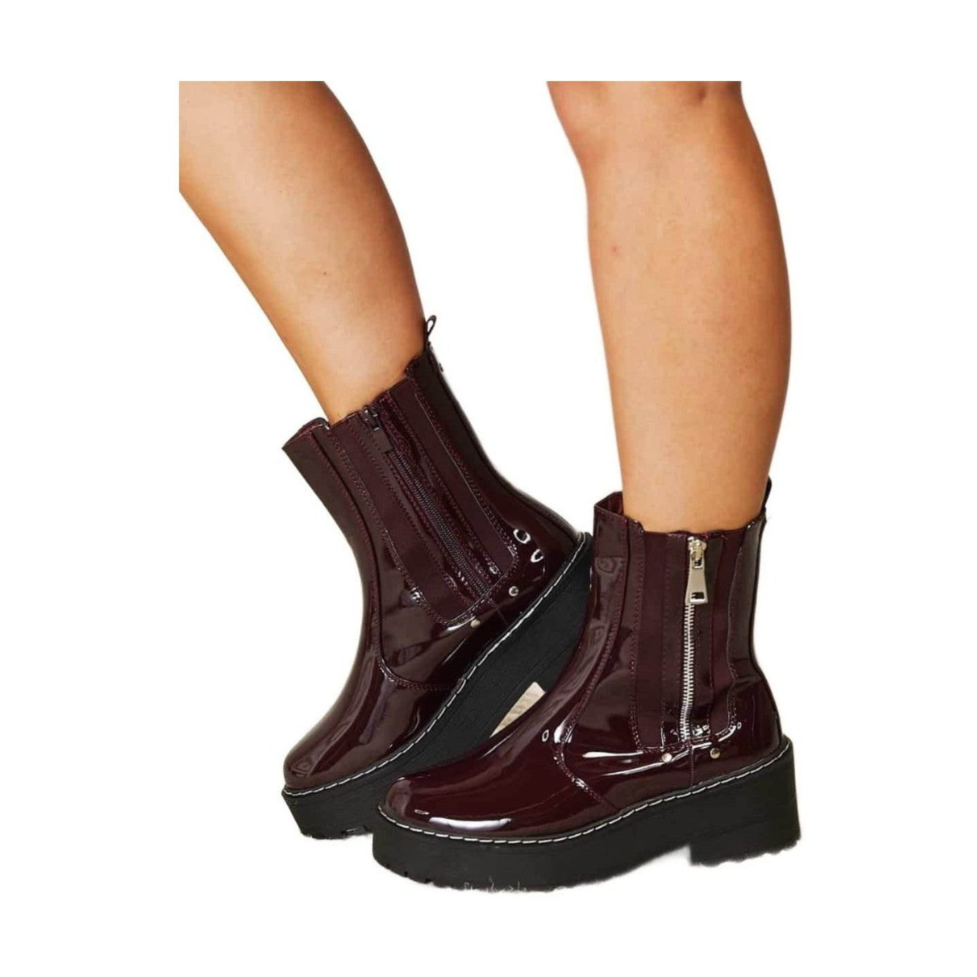 Forever Link Side Zip Platform Boots - VacationGrabs