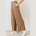 RISEN Ultra Soft Wide Leg Pants - VacationGrabs