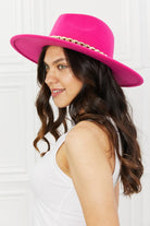 Women's Accessories - Hats Fame Keep Your Promise Fedora Hat In Pink