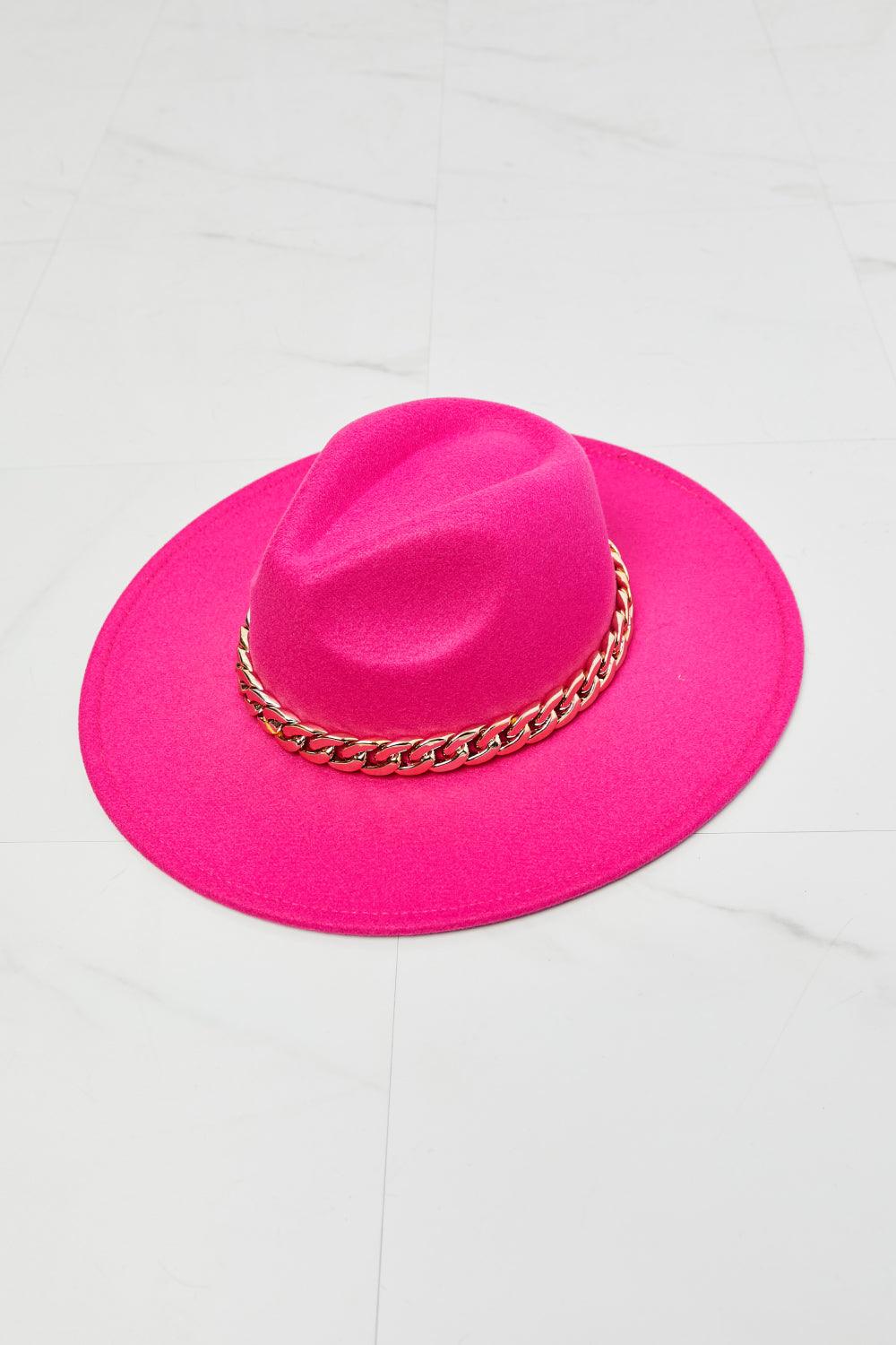 Women's Accessories - Hats Fame Keep Your Promise Fedora Hat In Pink