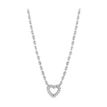 Silver heart pendant necklace, a perfect piece of fashion jewelry for vacation