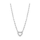 Silver heart pendant necklace, a perfect piece of fashion jewelry for vacation