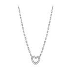 Silver heart pendant necklace, a perfect piece of fashion jewelry for vacation