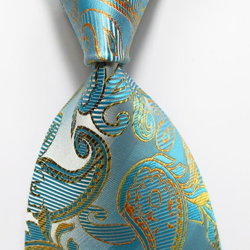 Men's Accessories - Ties Fashion Paisley Floral Tie Mens 9Cm Silk Necktie Set