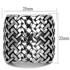 Fashionable epoxy rings for men featuring a braided silver design with elegant detailing