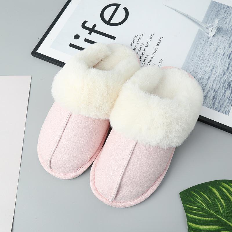 Women's Shoes - Slippers Faux Suede Center Seam Slippers