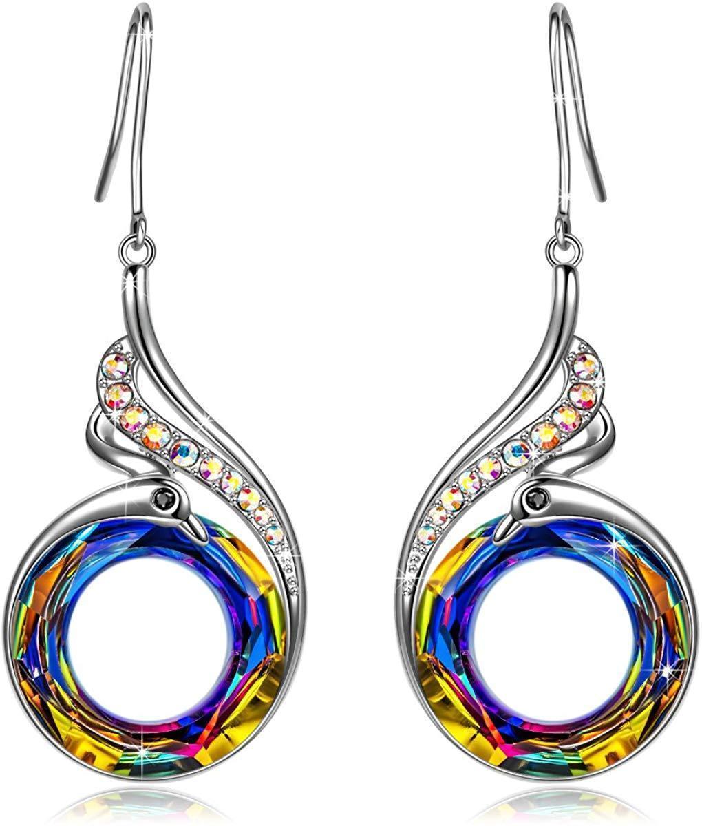 Women's Jewelry - Earrings Flaming Phoenix Fire Swirl Drop Earrings