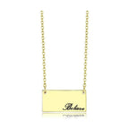 VacationGrabs flash gold brass necklace with a 'Believe' pendant for stylish women