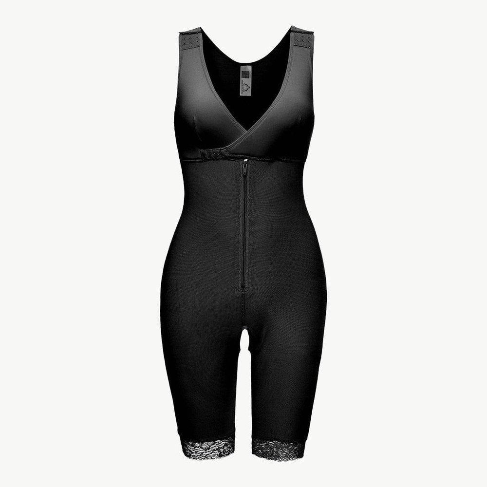 Full Size Lace Trim Shapewear With Zipper - VacationGrabs