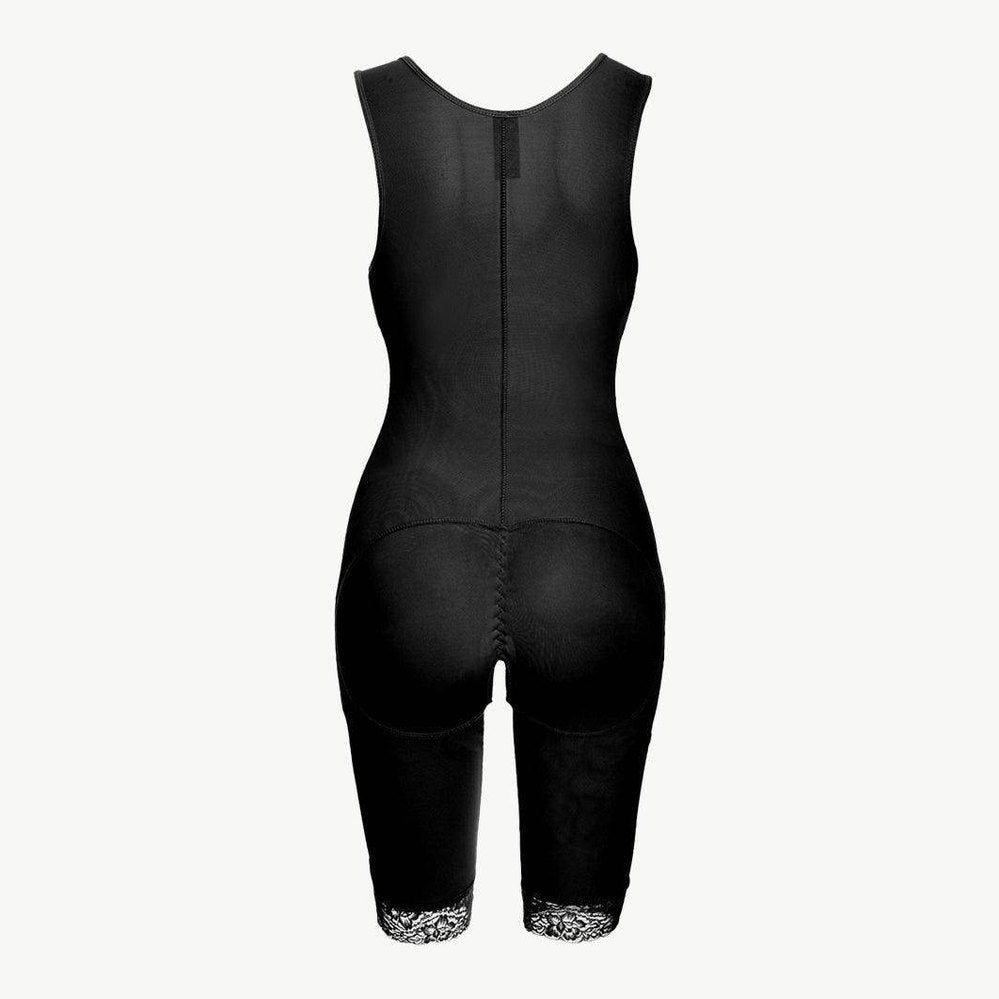 Full Size Lace Trim Shapewear With Zipper - VacationGrabs