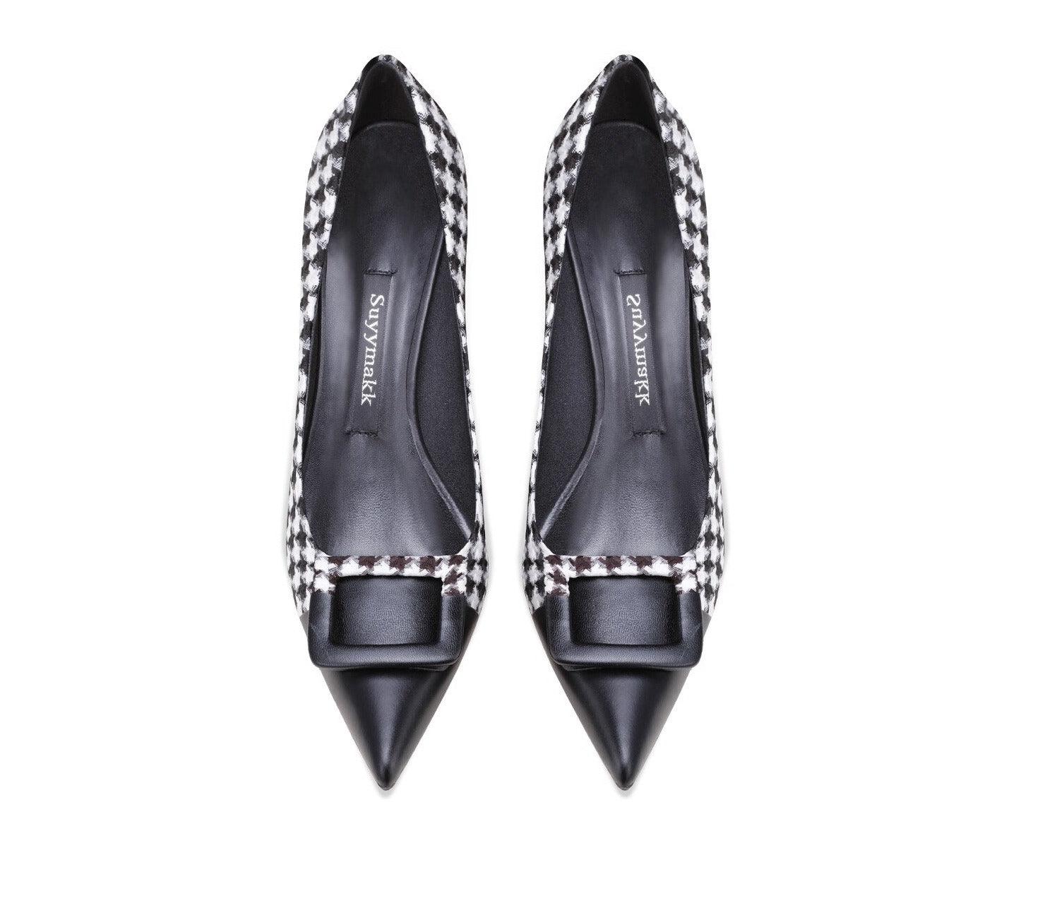 Women's Shoes - Heels Genuine Leather Star Design Women Pumps Luxury Pointed Toe...
