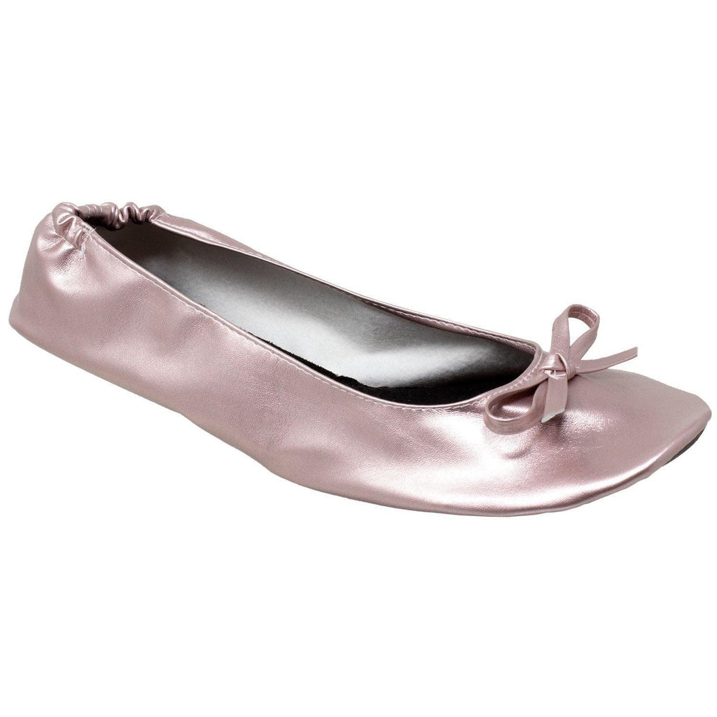 Women's Shoes - Flats Gold Ballet Flats Womens Travel Portable Comfortable Shoes