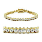 Stunning gold brass bracelet for women adorned with sparkling clear crystals for a luxurious look