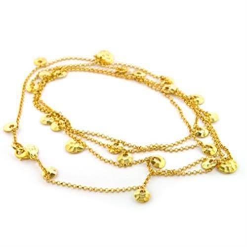 VacationGrabs no stone gold necklace for women featuring delicate layered chains with coin charms