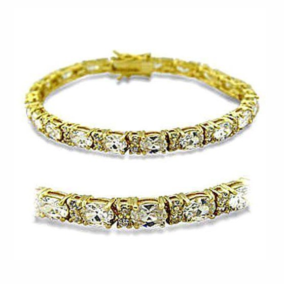 Elegant gold plated fashion bracelet adorned with sparkling rhinestones for stylish women's jewelry